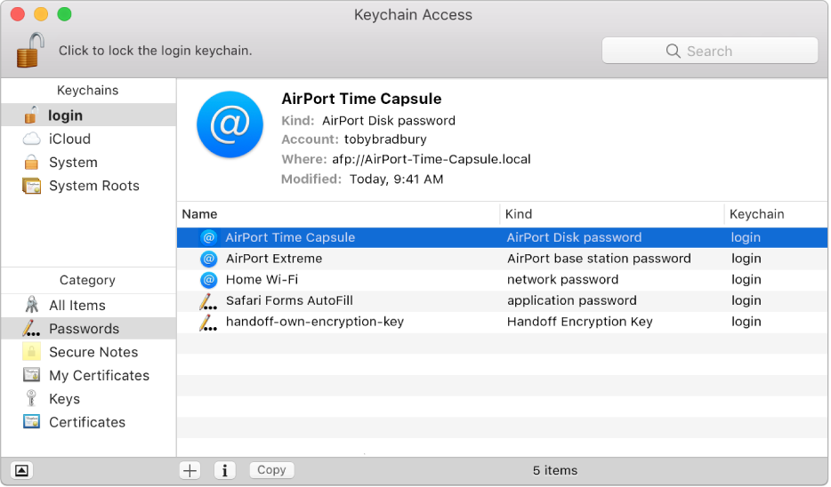 Keychain Access For Windows 7