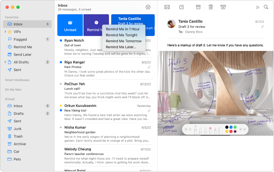 Use Remind Me To Come Back To Emails Later In Mail On Mac Apple Support