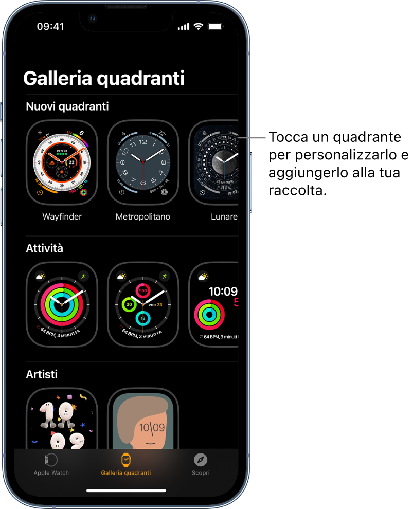 Esplorare La Galleria Di Quadranti Su Apple Watch Ultra Supporto