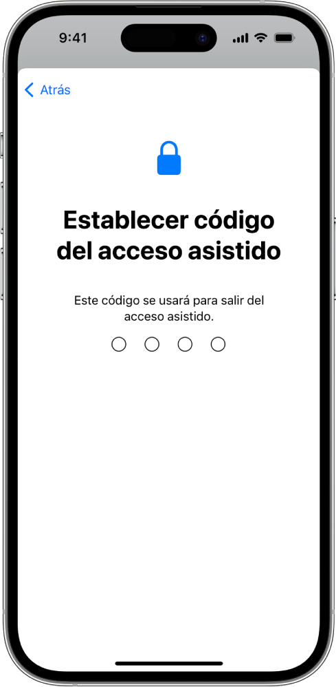 Configurar el acceso asistido en el iPhone Soporte técnico de Apple MX