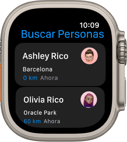 Ver la ubicación de un amigo con el Apple Watch Ultra Soporte técnico