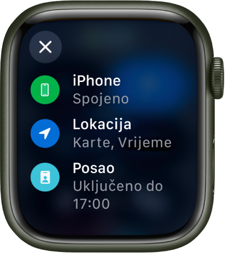 Uporaba Kontrolnog Centra Na Ure Aju Apple Watch Apple Podr Ka Hr