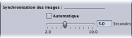 Figure. Frame Sync slider and Automatic checkbox.