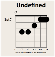 Figure. Open string on chord grid.