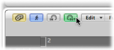 Figure. Editor window showing MIDI Out button.
