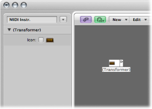 Figure. Transformer object and its parameter box.