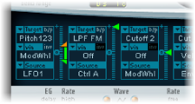 Figure. Modulation routing example.