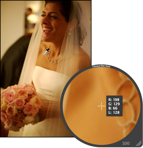 Choosing skin tone with Loupe