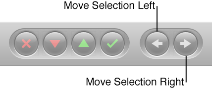 Figure. Navigation buttons in the control bar.