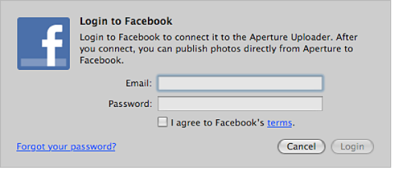 Figure. Facebook login page.