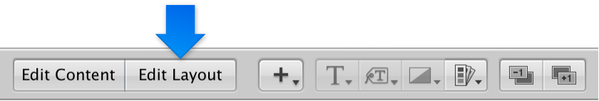 Figure. Edit Layout button in the Book Layout Editor.
