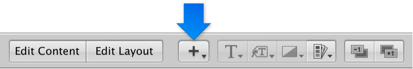 Figure. Add Box pop-up menu in the Book Layout Editor.