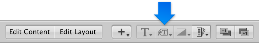 Figure. Set Metadata Format pop-up menu in the Book Layout Editor.