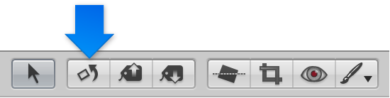 Figure. Rotate tool in the tool strip.