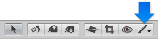 Figure. Quick Brush pop-up menu in the tool strip.