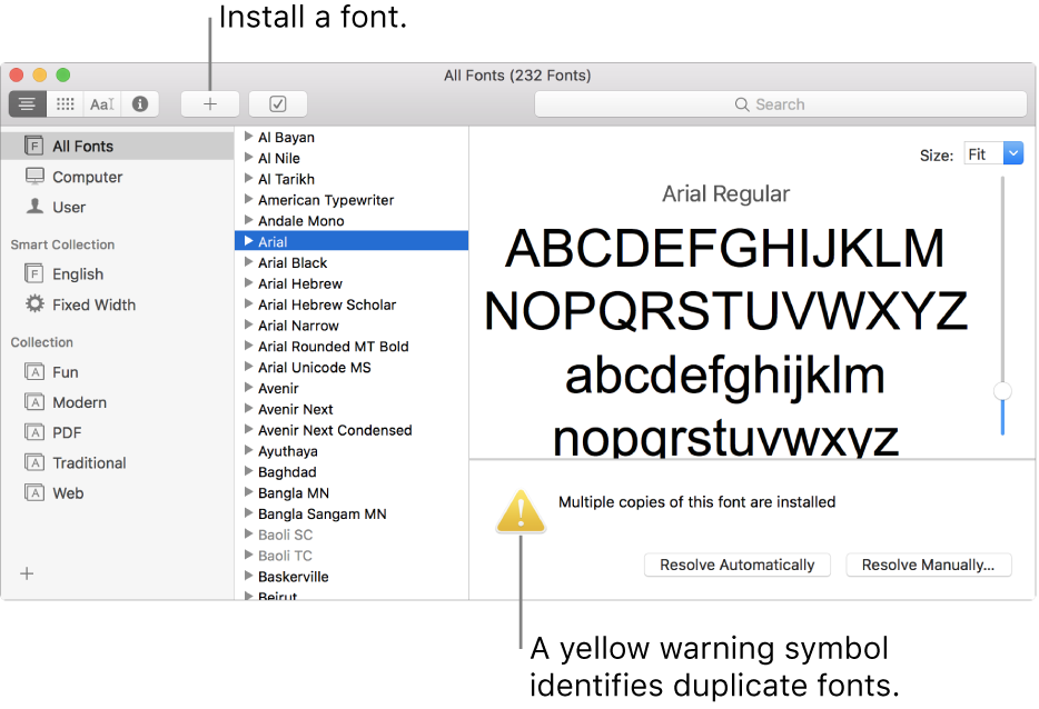 Fonts for mac