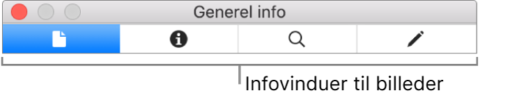 Infovinduerne til billeder.
