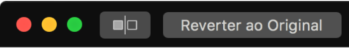 O botão “Reverter ao Original” perto do canto superior esquerdo da janela do Fotos.