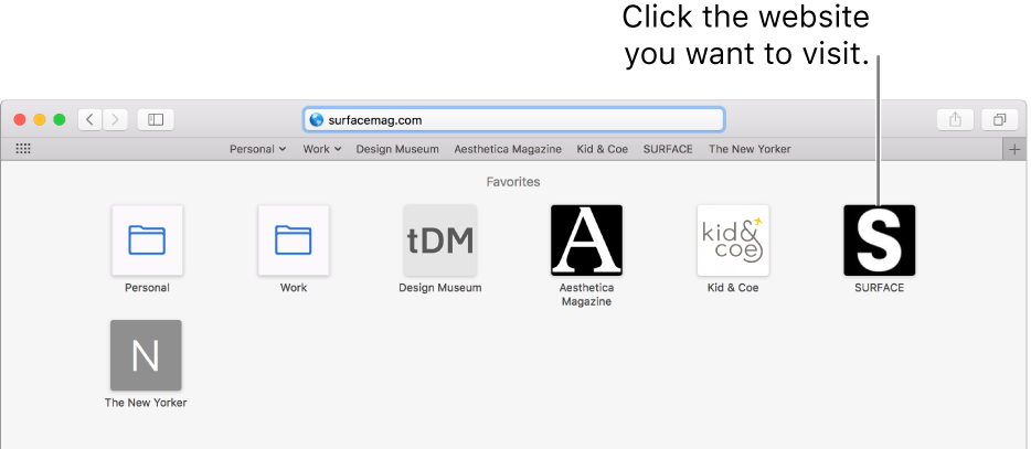 See your favorite websites in Safari on Mac - Apple Support