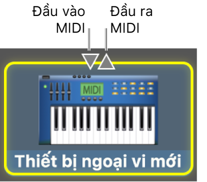 Đầu vào MIDI và Đầu ra MIDI cho thiết bị MIDI