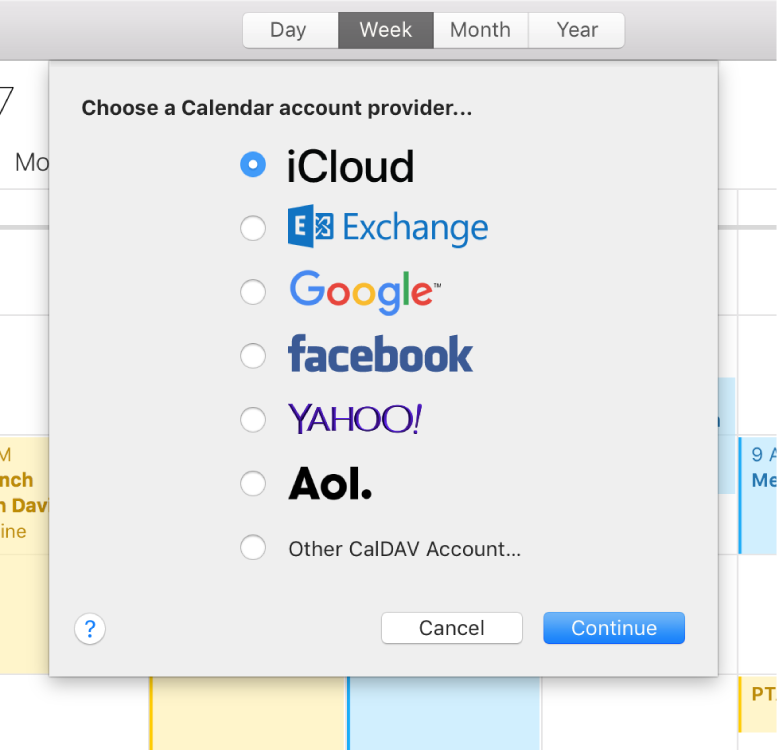 to Calendar on Mac Apple Support