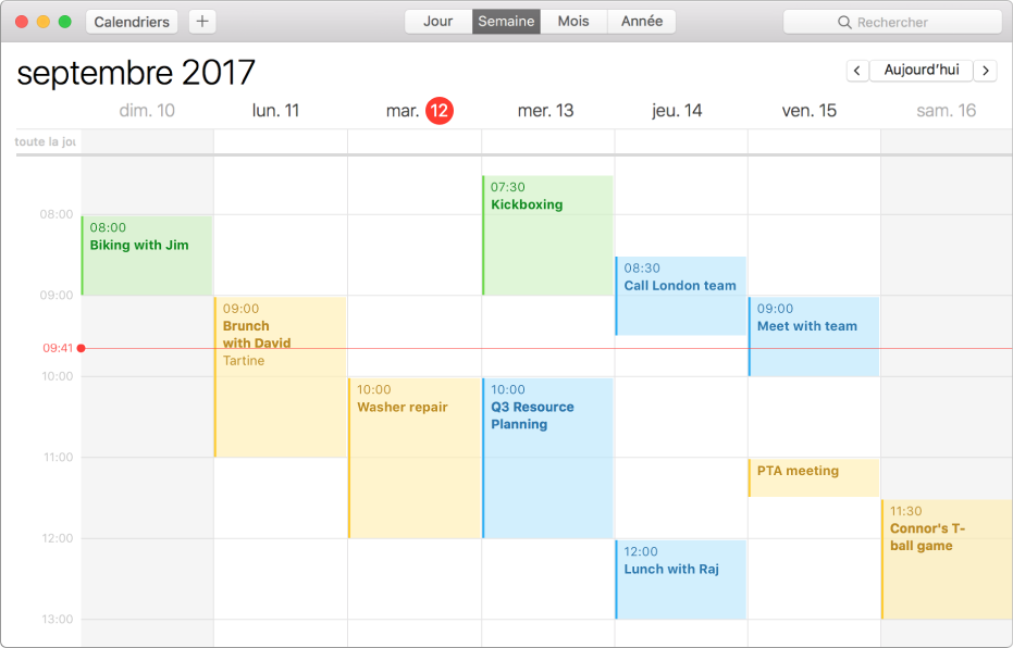 Bienvenue dans Calendrier sur Mac - Assistance Apple