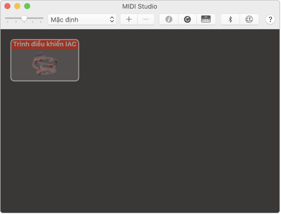 Cửa sổ MIDI Studio.