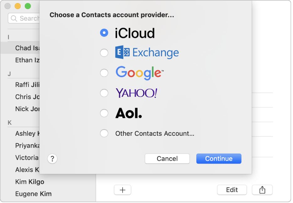 Google contacts app for mac