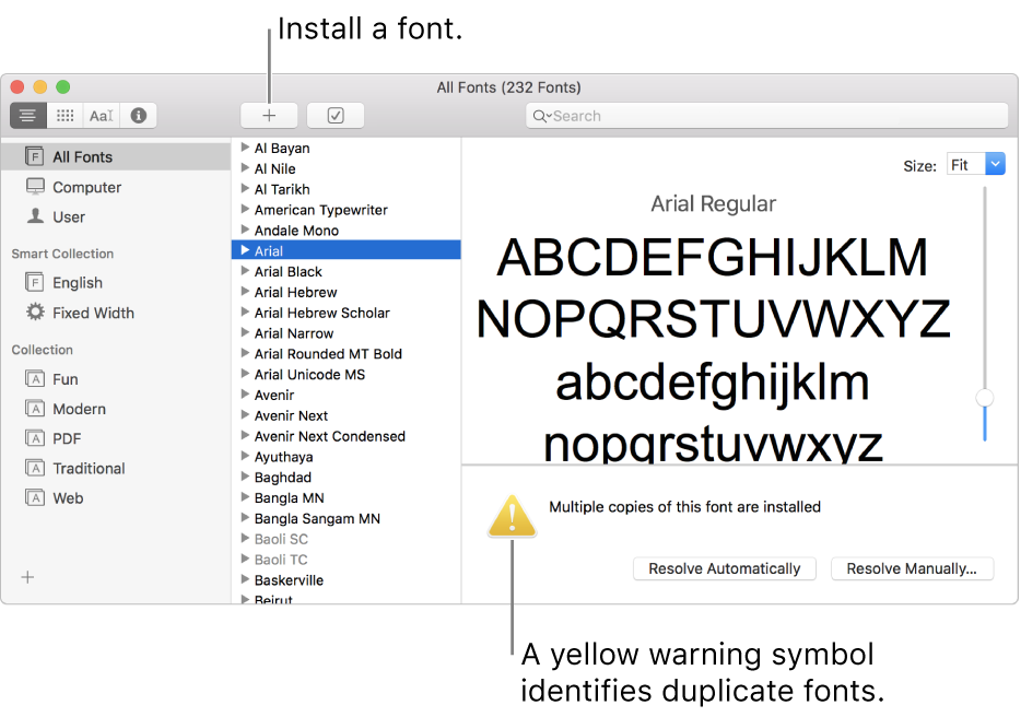 install a font mac