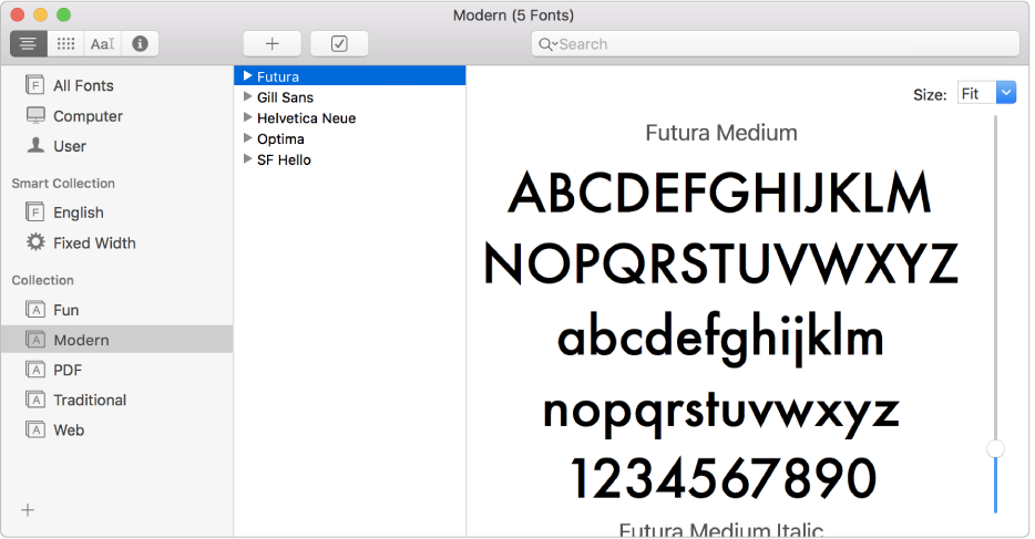 open font book mac
