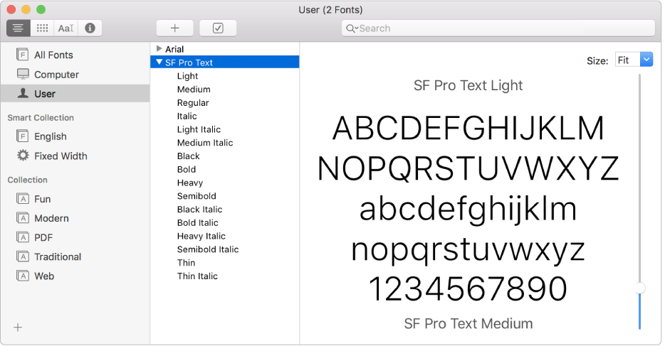 font book mac name table structure