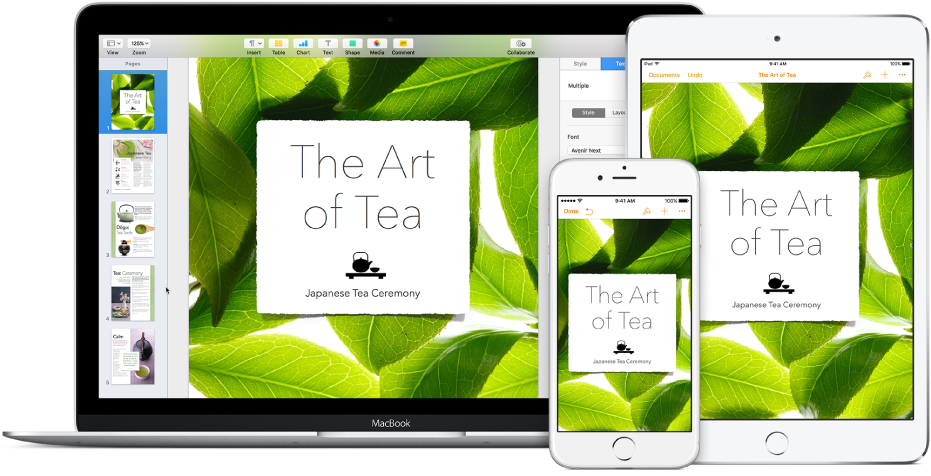 De samme arkiver og mapper vises i iCloud Drive i et Findervindue på en Mac og i appen iCloud Drive på iPhone og iPad.