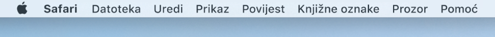 Izbornici za aplikacije.