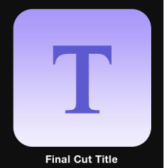 Final Cut-Titel-Symbol in der Projektübersicht