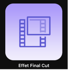 Icône d’effet Final Cut dans le navigateur de projets