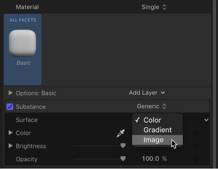 Motionでカスタム素材を3dテキストに適用する Apple サポート