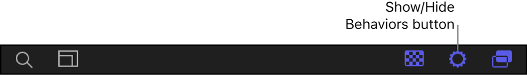 层列表中的“显示/隐藏行为”按钮