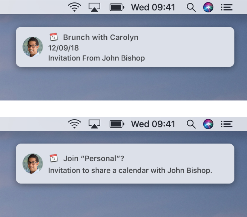 Notification banners for Calendar invitations don’t have buttons on the right