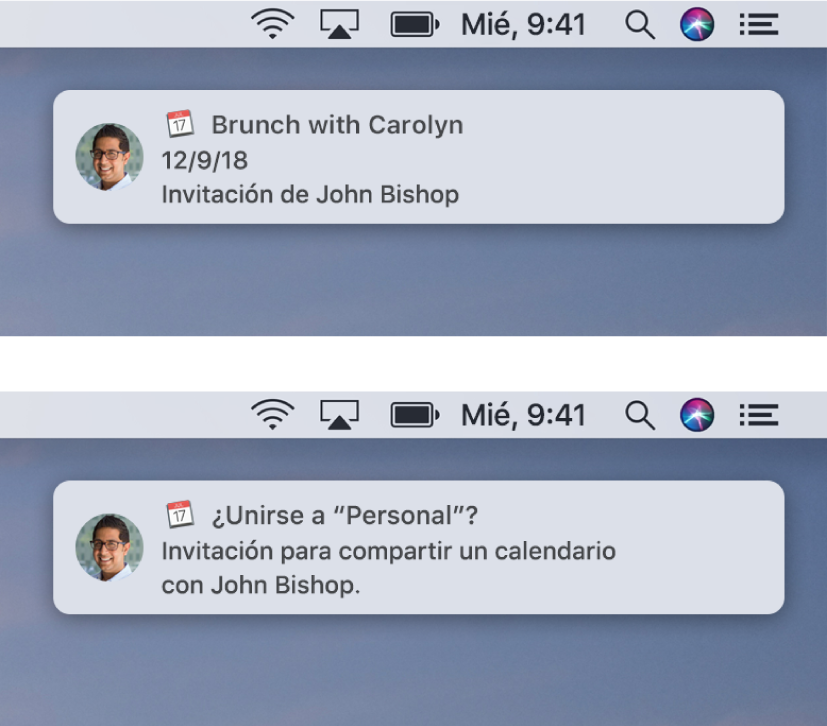 Las tiras de notificaciones para invitaciones de Calendario no tienen botones a la derecha