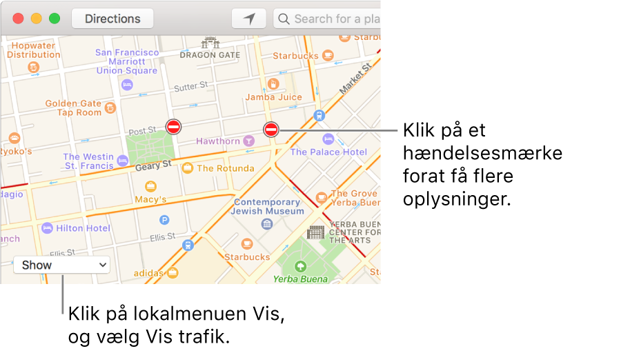 Vis På Kort Vis trafikforhold i Kort på Mac   Apple support Vis På Kort