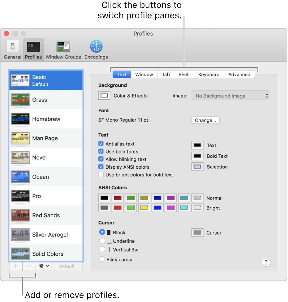 mac terminal profiles download