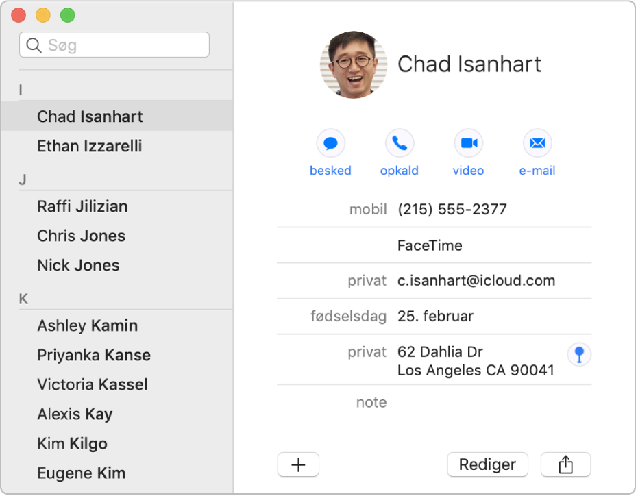 Vis Adresser På Kort Velkommen til Kontakter på Mac   Apple support Vis Adresser På Kort