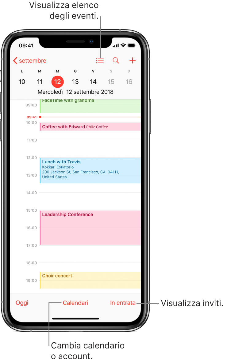 Creare e modificare eventi in Calendario su iPhone - Supporto Apple