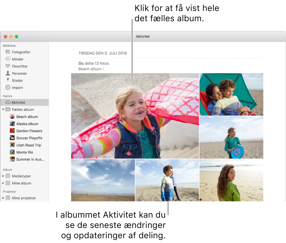 Vinduet Fotos med albummet Aktivitet.