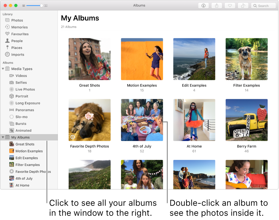 what-are-albums-in-photos-on-mac-apple-support