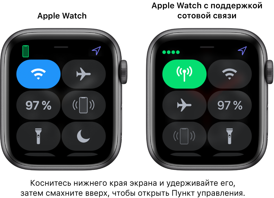 Отключить авиарежим на apple watch