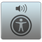 VoiceOver segédprogram ikon