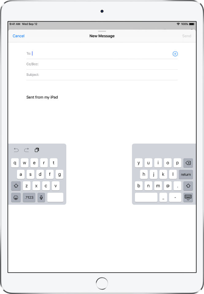 Use a split keyboard on iPad Apple Support