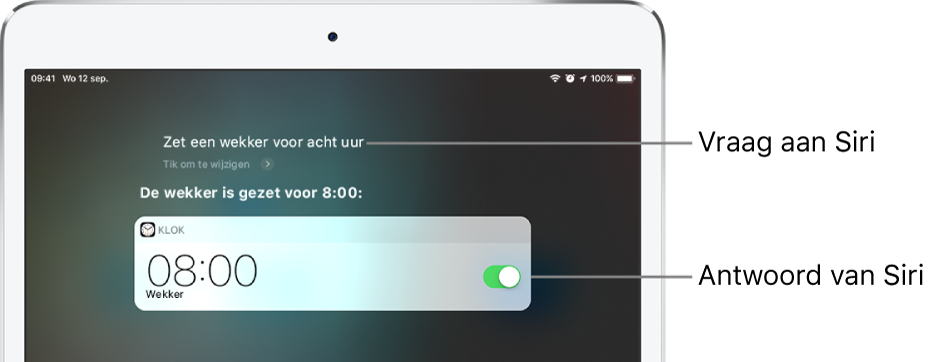 siri vragen stellen op de ipad - apple support