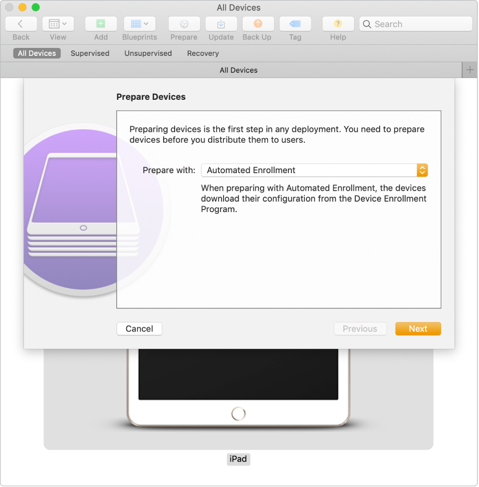 You can use a “zero-touch” approach to managing devices.